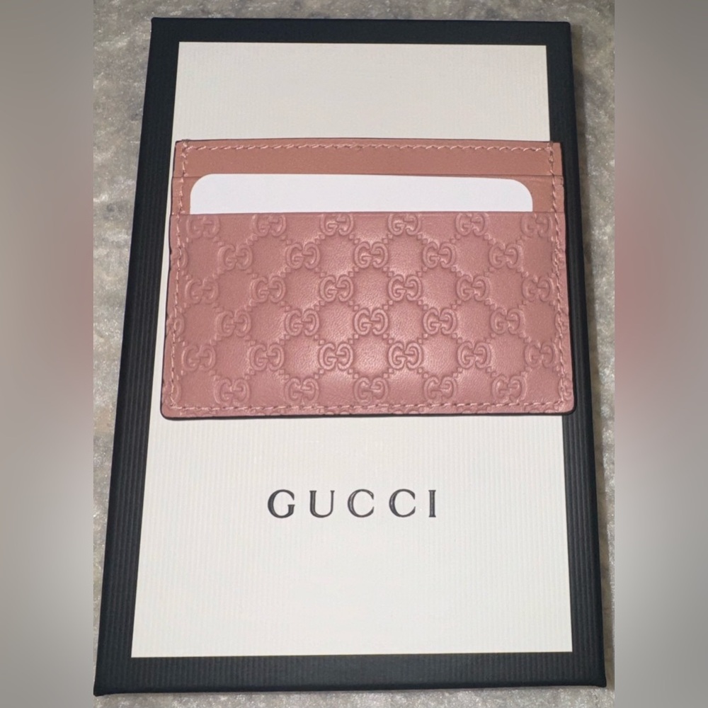 NWOT Gucci Microguccissim Card Case